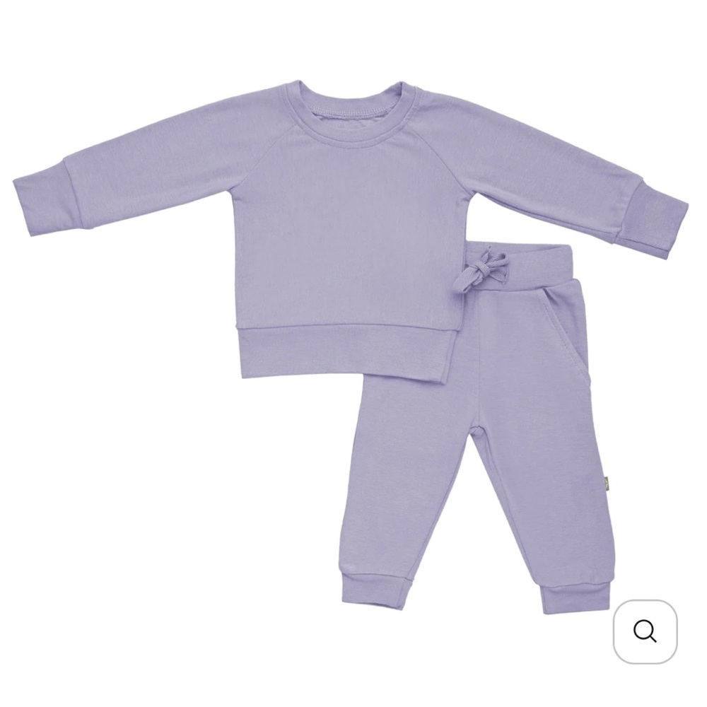 GUC Kyte Baby Bamboo Jersey Jogger set in Taro